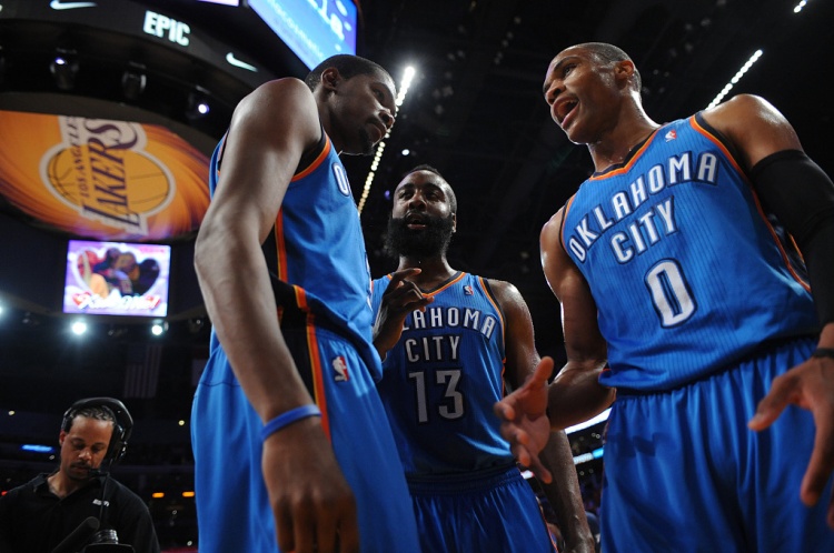 雷霆三少得分全部進(jìn)入歷史前20！他們是NBA歷史最大的如果嗎？